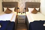 Schlafzimmer - Bernstein Suite & Breakfast Apartment 02 - Top-Hundeurlaub
