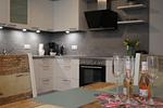 Küche / Küchenzeile - Bernstein Suite & Breakfast Apartment 02 - Top-Hundeurlaub