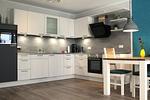 Küche / Küchenzeile - Bernstein Suite & Breakfast Apartment 03 - Top-Hundeurlaub