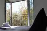 Schlafzimmer - Bernstein Suite & Breakfast Apartment 04 - Top-Hundeurlaub