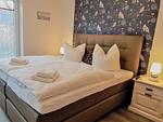 Schlafzimmer - Bernstein Mare Rose Apartment 4 - Top-Hundeurlaub