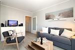 Wohnzimmer - Appartementanlage Strandjuwel Fewo 243 - Top-Hundeurlaub