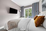 Schlafzimmer - Ferienwohnung TheViewA02 Wind und Watt Dagebüll - Top-Hundeurlaub