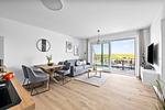 Wohnzimmer - Ferienwohnung TheViewA02 Wind und Watt Dagebüll - Top-Hundeurlaub