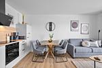 Küche / Küchenzeile - Ferienwohnung TheViewA02 Wind und Watt Dagebüll - Top-Hundeurlaub