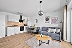 Wohnzimmer - Ferienwohnung TheViewA02 Wind und Watt Dagebüll - Top-Hundeurlaub