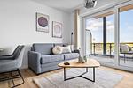 Wohnzimmer - Ferienwohnung TheViewA02 Wind und Watt Dagebüll - Top-Hundeurlaub
