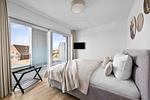 Schlafzimmer - Ferienwohnung TheViewA02 Wind und Watt Dagebüll - Top-Hundeurlaub