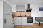 Küche / Küchenzeile - Ferienwohnung TheViewA05 Leuchtturmkiek Dagebüll - Top-Hundeurlaub