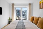 Schlafzimmer - Ferienwohnung TheViewA05 Leuchtturmkiek Dagebüll - Top-Hundeurlaub