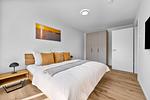 Schlafzimmer - Ferienwohnung TheViewA05 Leuchtturmkiek Dagebüll - Top-Hundeurlaub