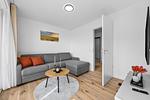 Wohnzimmer - Ferienwohnung TheViewA05 Leuchtturmkiek Dagebüll - Top-Hundeurlaub