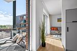 Wohnzimmer - Ferienwohnung TheViewA05 Leuchtturmkiek Dagebüll - Top-Hundeurlaub