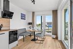 Küche / Küchenzeile - Ferienwohnung TheViewA05 Leuchtturmkiek Dagebüll - Top-Hundeurlaub