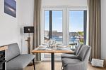 Küche / Küchenzeile - Ferienwohnung TheViewA05 Leuchtturmkiek Dagebüll - Top-Hundeurlaub