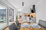 Küche / Küchenzeile - Ferienwohnung TheViewA05 Leuchtturmkiek Dagebüll - Top-Hundeurlaub