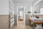 Badezimmer - Ferienwohnung TheViewA05 Leuchtturmkiek Dagebüll - Top-Hundeurlaub