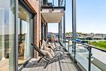 Balkon - Ferienwohnung TheViewA05 Leuchtturmkiek Dagebüll - Top-Hundeurlaub