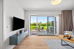 Wohnzimmer - Ferienwohnung TheViewB01 Watt´n Glück Dagebüll - Top-Hundeurlaub