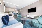 Wohnzimmer - Ferienwohnung TheViewB10 AHOI Dagebüll - Top-Hundeurlaub
