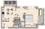 Grundriss - Ferienwohnung TheViewB10 AHOI Dagebüll - Top-Hundeurlaub