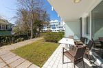 Ferienwohnung Strandrose Zingst – Sonnige Terrasse mit Gartenbereich - Strandrose - Top-Hundeurlaub