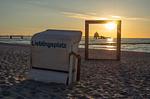 Ferienwohnung Strandrose Zingst – Lieblingsplatz am Strand bei Sonnenuntergang - Strandrose - Top-Hundeurlaub