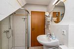 Badezimmer mit Dusche - Reihenhaus 8b - Muschel - Top-Hundeurlaub