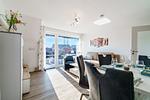 Haus Welle, Whg. Kuschelnest Blick ins Wohnzimmer - Ferienwohnung Haus Welle, Apartment Kuschelnest - Top-Hundeurlaub