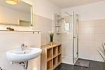 Badezimmer mit Dusche - Wohnung Küstenperle - Top-Hundeurlaub