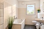 Badezimmer mit Wanne - Wohnung Küstenperle - Top-Hundeurlaub
