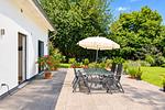 Terrasse mit Sitzecke - Wohnung Küstenperle - Top-Hundeurlaub