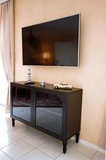 Flachbild TV Wohnen - Reetdachhaus "Strandhaus Sterni" - Top-Hundeurlaub