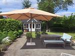Gartenblick - Ferienhaus Wichmannsdorf "Birgmichfrieda" - Top-Hundeurlaub