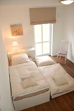 Schlafzimmer - Haus Pamir WE 16 "Lütt Matten" - Top-Hundeurlaub