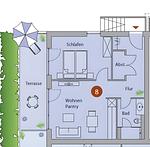 Grundriss - Villa Bernstein WE 08 - Top-Hundeurlaub