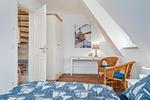 Schlafzimmer - Reetdachhaus "Ankerplatz" - Top-Hundeurlaub