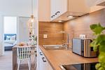 Offene Wohnküche - Westside Arthotel Apartment 104 - Top-Hundeurlaub