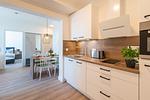 Offene Wohnküche - Westside Arthotel Apartment 104 - Top-Hundeurlaub