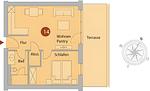 Grundriss - Villa Bernstein WE 14 - Top-Hundeurlaub