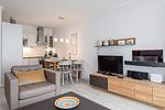 Wohn- und Kochbereich - Villa Bernstein WE 15 - Top-Hundeurlaub