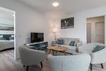 Wohnzimmer - Westside Arthotel Apartment 121 - Top-Hundeurlaub