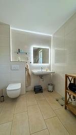 Badezimmer - Ferienhaus Findling Seestraße26c - Top-Hundeurlaub