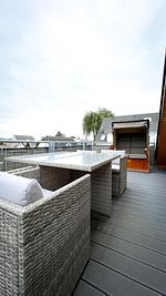 Terrasse - Ferienhaus Findling Seestraße26c - Top-Hundeurlaub