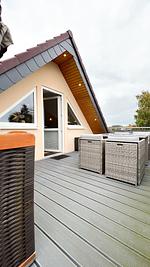 Terrasse - Ferienhaus Findling Seestraße26c - Top-Hundeurlaub