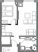Grundriss - Villa Strandnah WE 02 "Gartensuite" - Top-Hundeurlaub