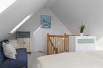 Schlafzimmer im offenen Spitzboden - Doppelhaushälfte "Am Krug" - Top-Hundeurlaub