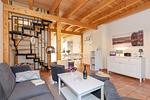Wohnzimmer - Ferienpark Seepferdchen, Haus Usedom 7b - Top-Hundeurlaub