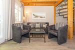 Wohnzimmer - Ferienpark Seepferdchen, Haus Usedom 7a - Top-Hundeurlaub