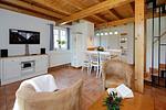Wohnzimmer - Ferienpark Seepferdchen, Haus Zingst 15B - Top-Hundeurlaub